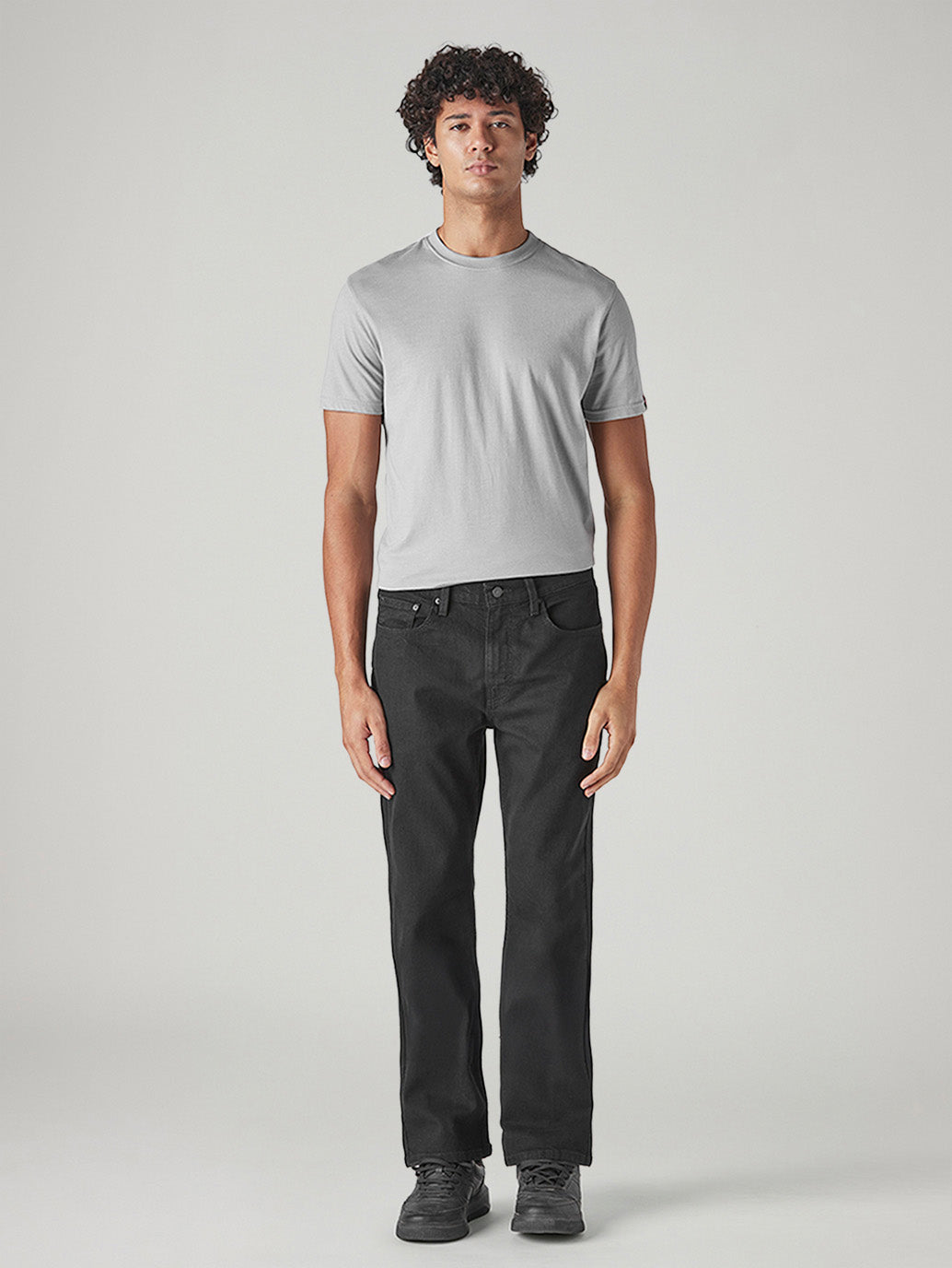 Men's 527 Charcoal Grey Bootcut Fit Mid Rise Jeans - Front View