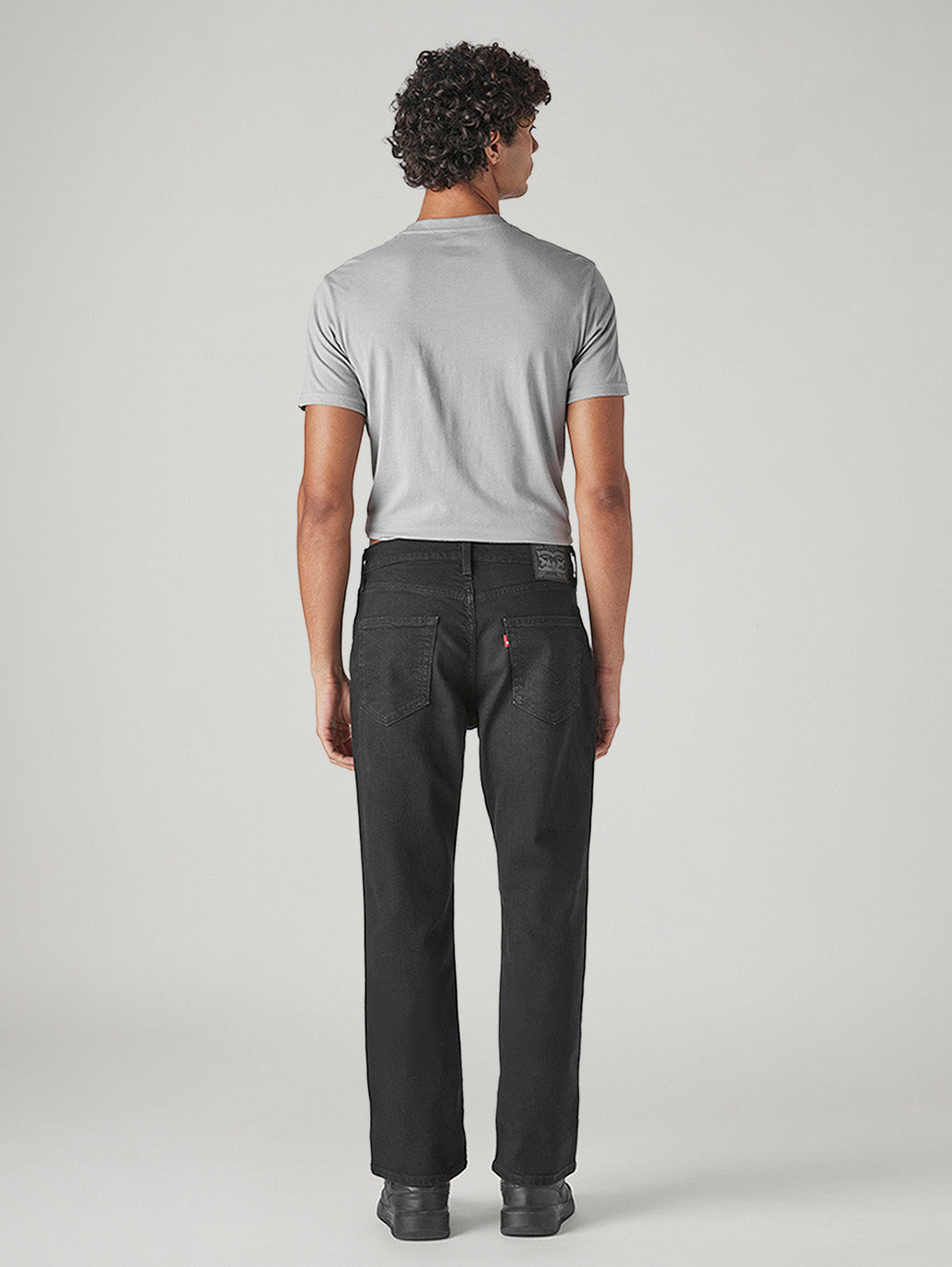 Men's 527 Charcoal Grey Bootcut Fit Mid Rise Jeans - Back View