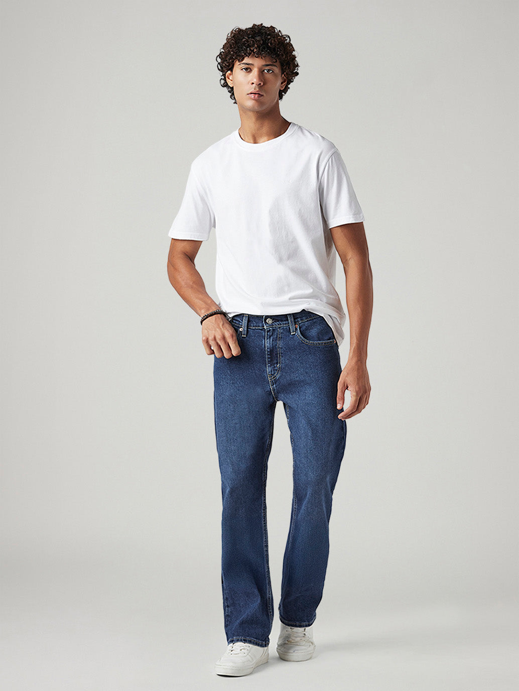 Men's 527 Blue Bootcut Fit Mid Rise Jeans