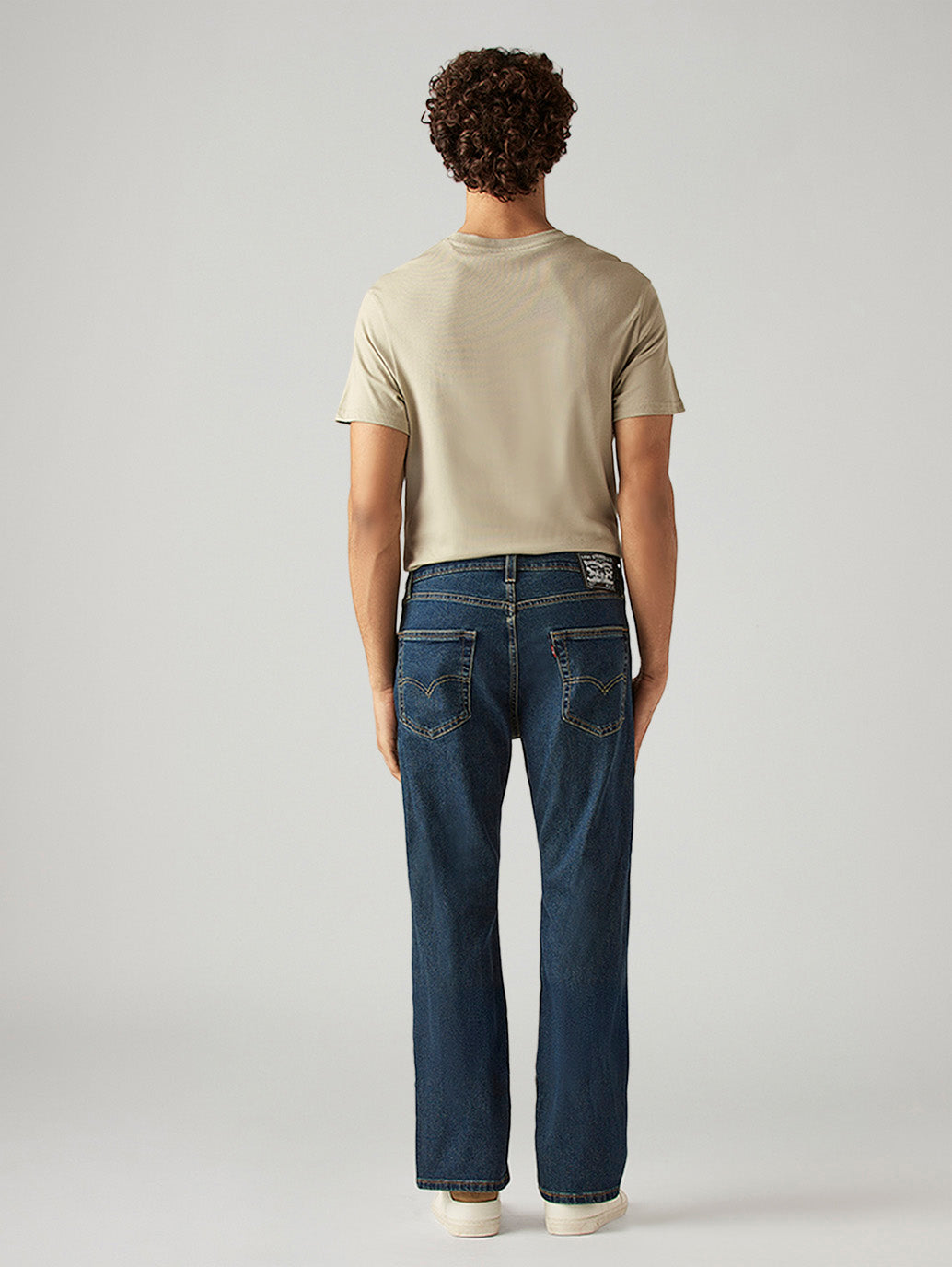 Men's 527 Blue Bootcut Fit Mid Rise Tinted Jeans - Back View