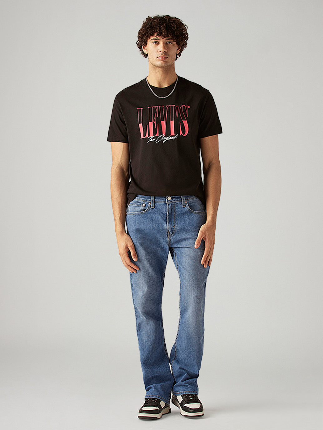 Men's 527 Blue Bootcut Fit Mid Rise Jeans