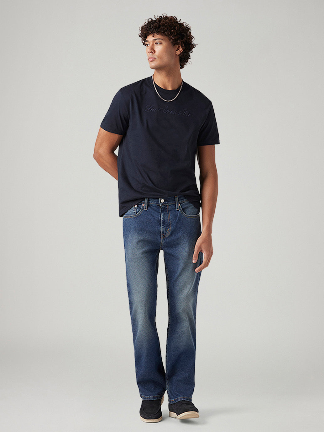 Men's 527 Blue Bootcut Fit Mid Rise Jeans