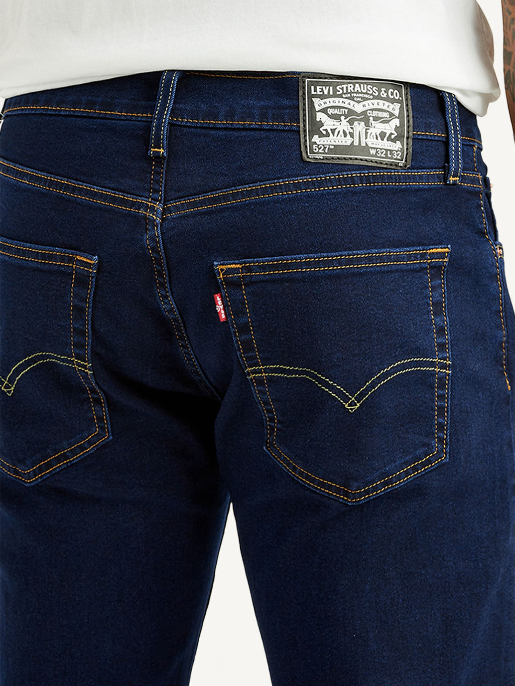 Men's 527 Dark Indigo Bootcut Mid Rise Jeans - Detail View