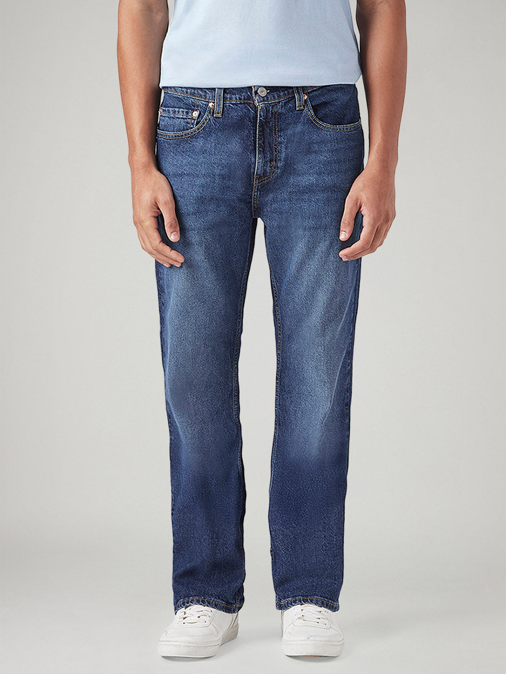 Men's 527 Dark Indigo Bootcut Fit Mid Rise Jeans - Front View