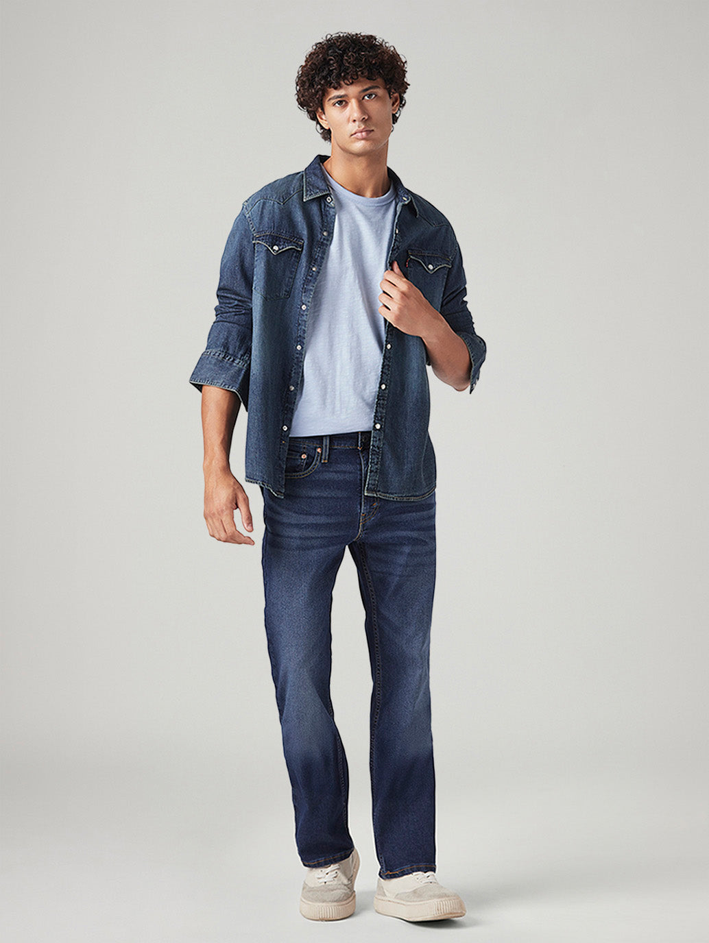 Men's 527 Med Indigo Bootcut Fit Mid Rise Tinted Jeans