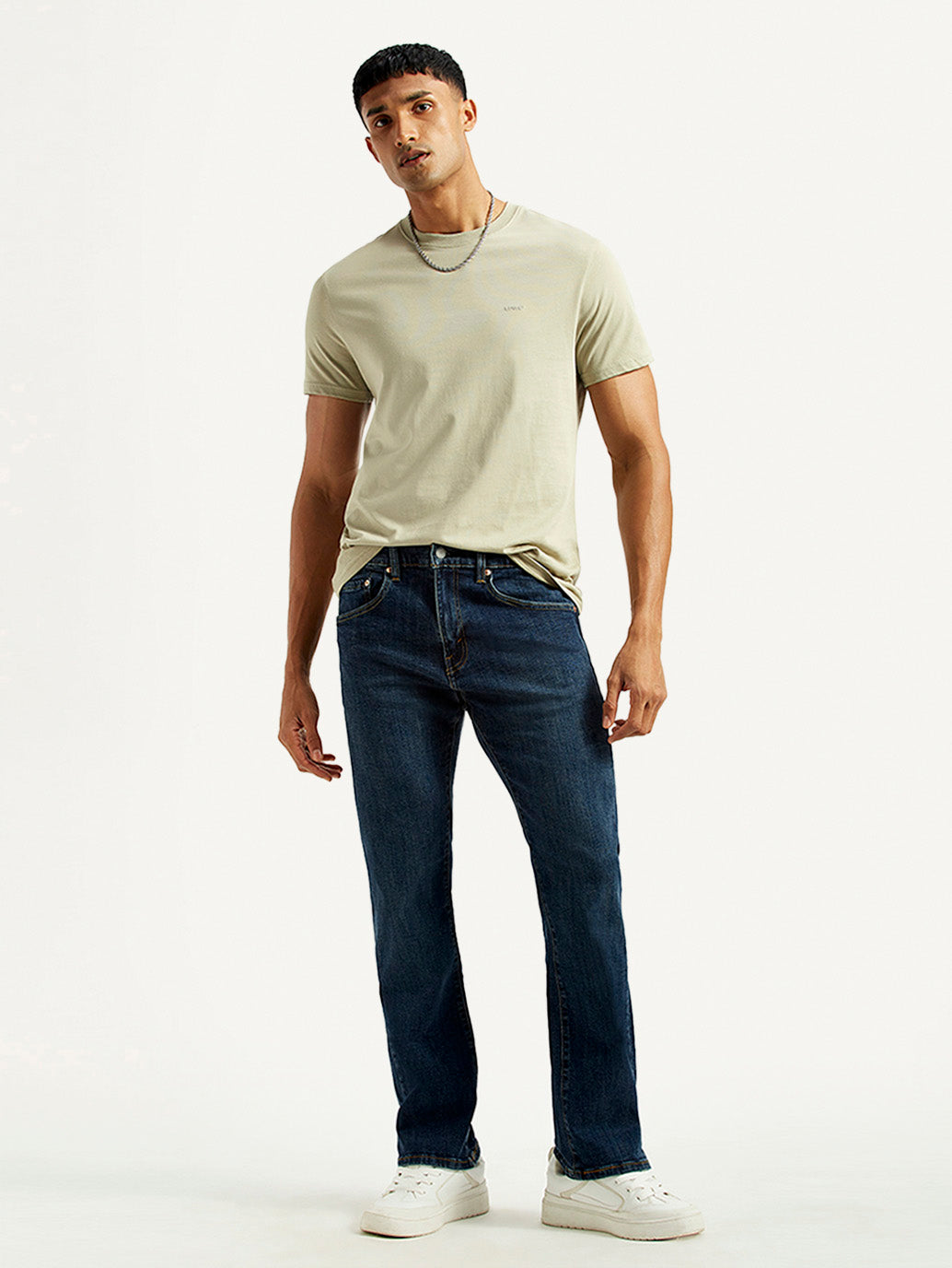 Men's 517 Dark Indigo Bootcut Fit Mid Rise Jeans - Styleshot View