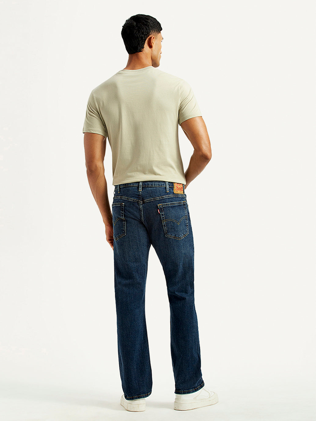 Men's 517 Dark Indigo Bootcut Fit Mid Rise Jeans - Back View