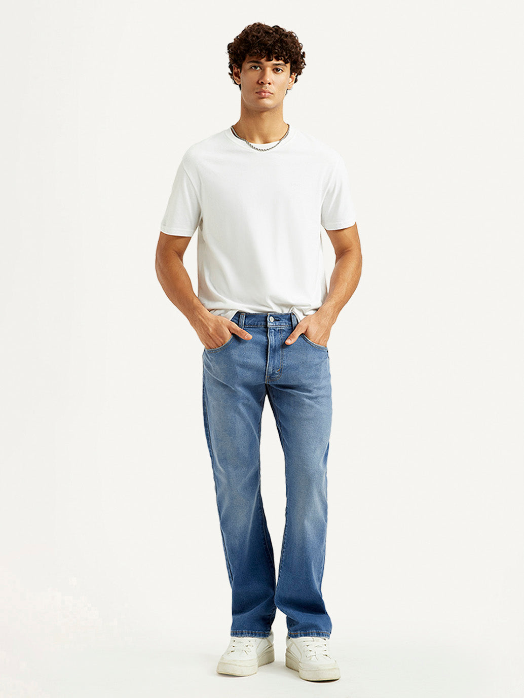 Men's 517 Med Indigo Bootcut Fit Mid Rise Jeans - Styleshot View