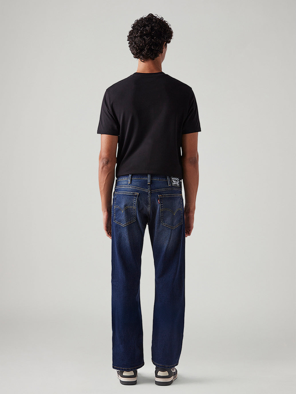 Men's 517 Dark Blue Bootcut Fit Mid Rise Tinted Jeans - Back View