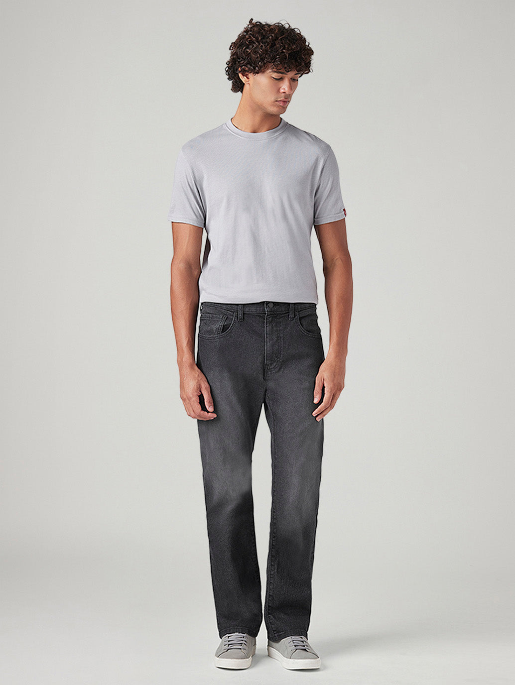 Men's 517 Charcoal Grey Bootcut Fit Mid Rise Jeans - Front View