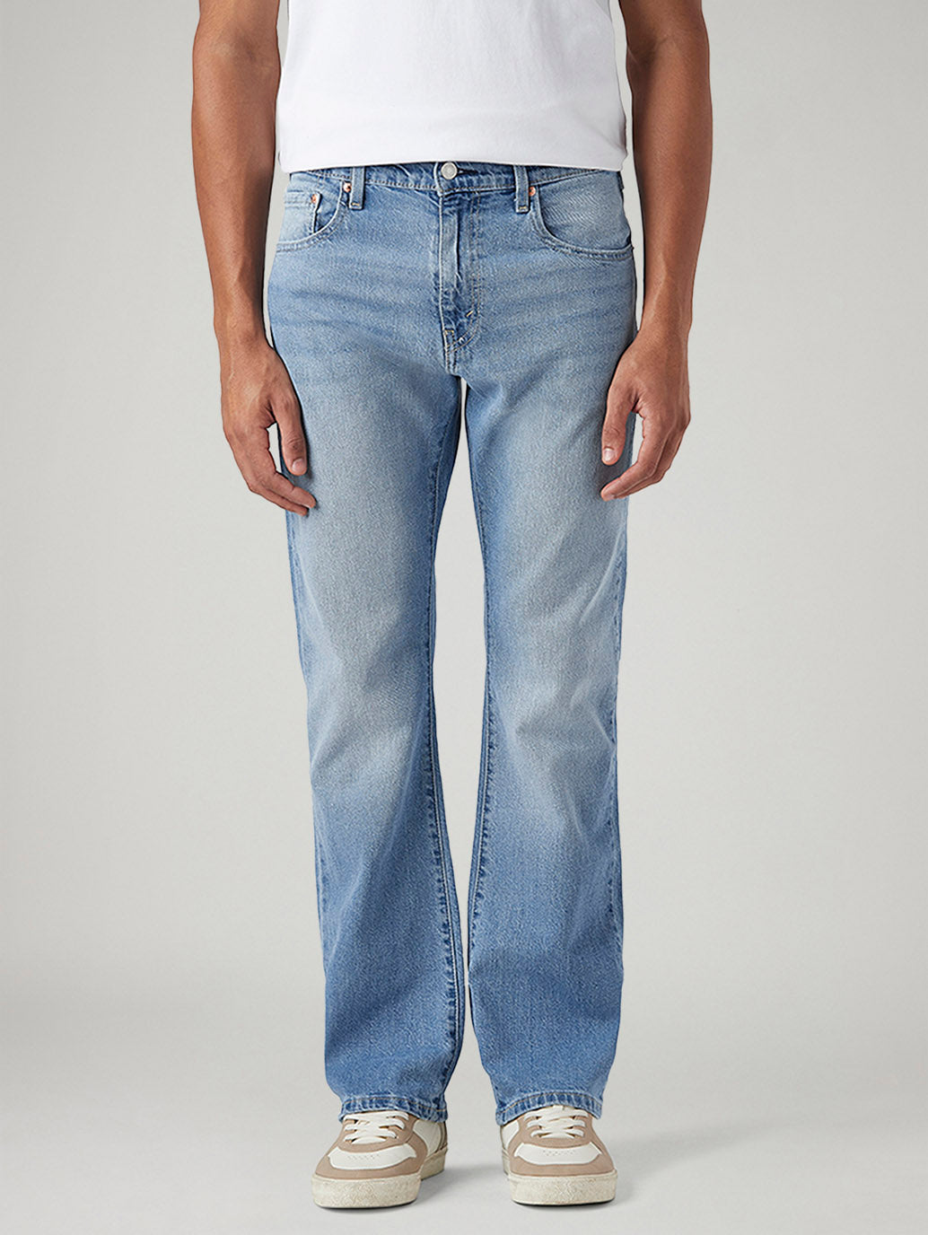 Men's 517 Light Blue Bootcut Fit Mid Rise Jeans - Front View