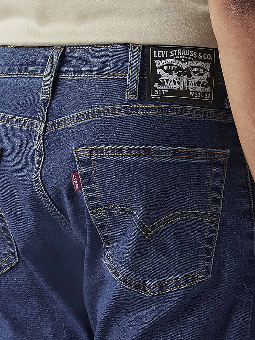 Men's 517 Med Indigo Bootcut Mid Rise Jeans - Detail View