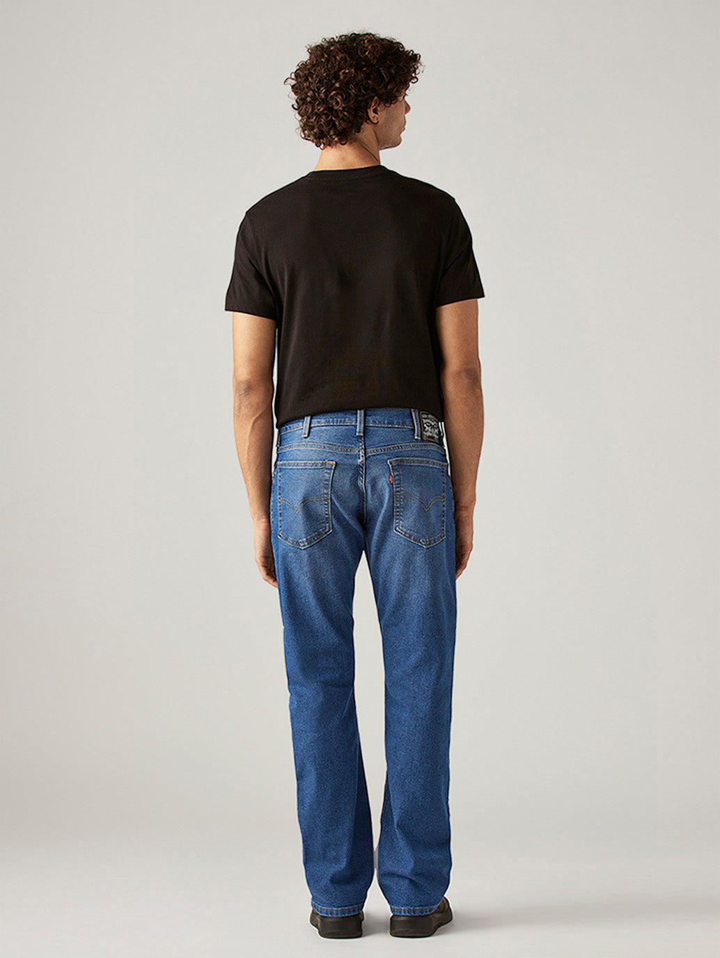 Men's 517 Blue Bootcut Fit Mid Rise Jeans - Back View