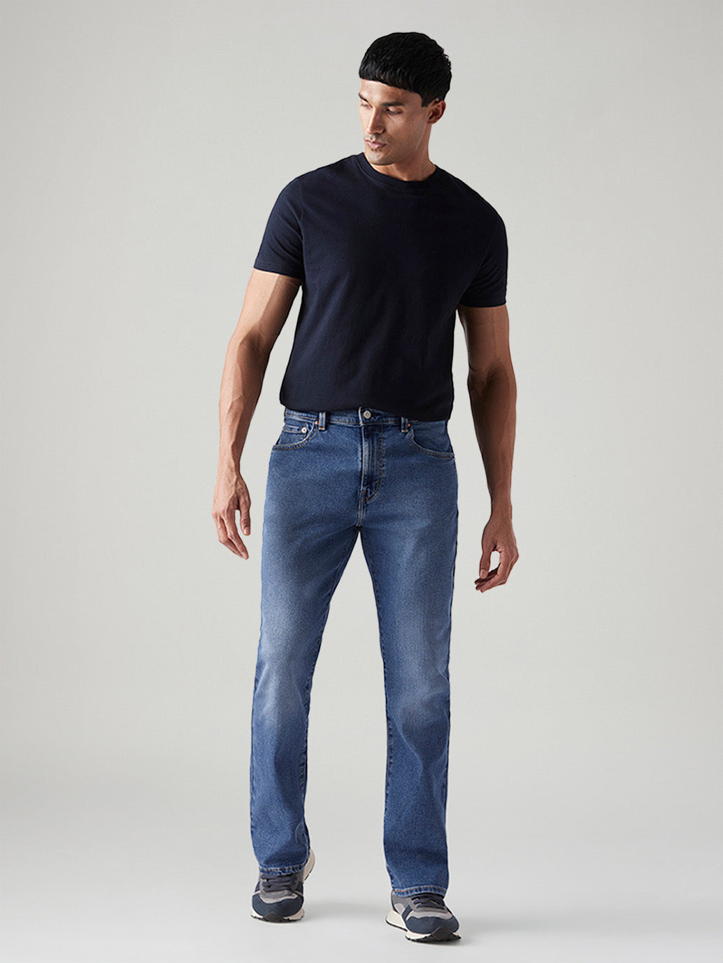 Men's 517 Med Indigo Bootcut Fit Mid Rise Jeans - Front View
