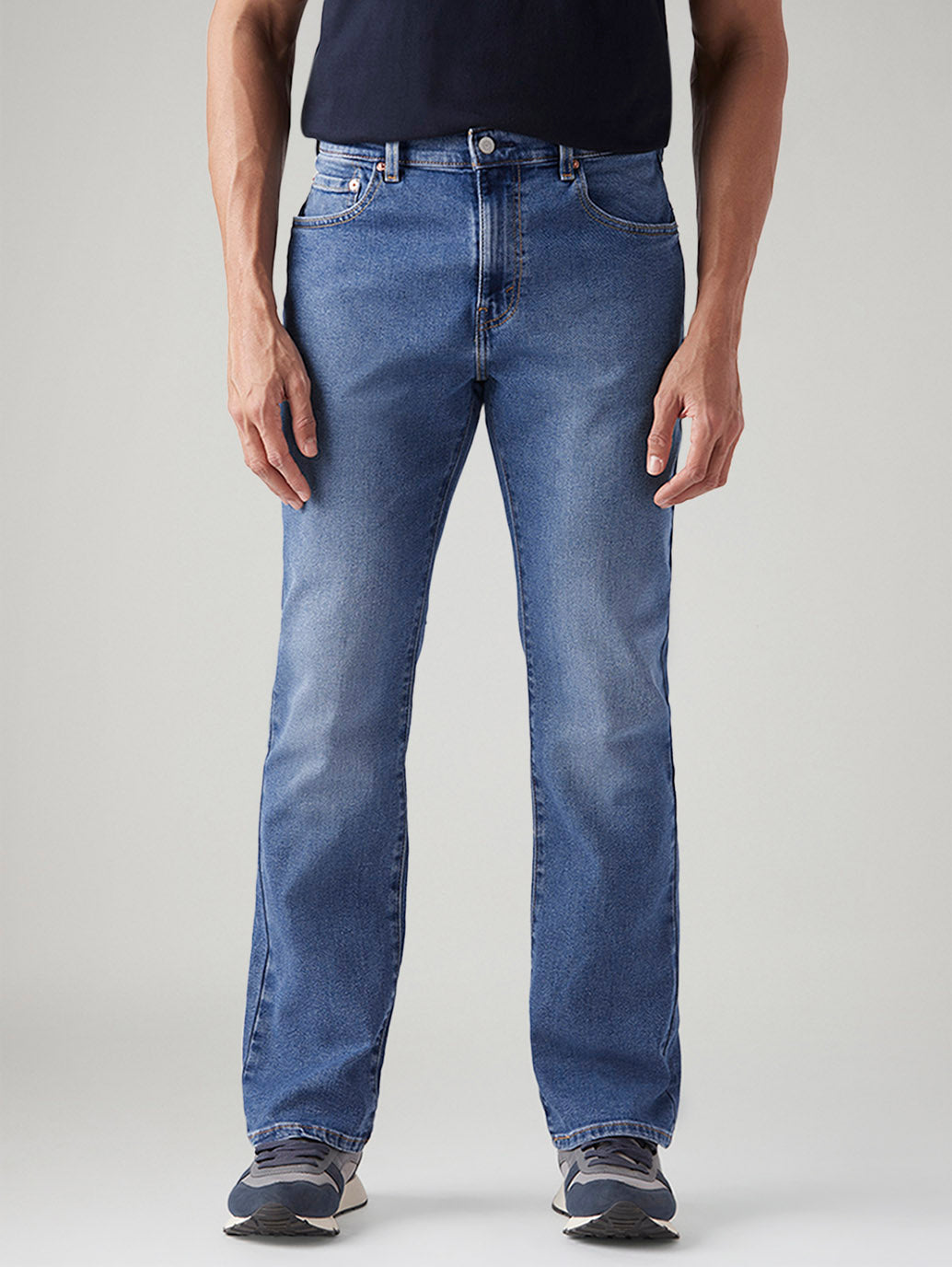 Men's 517 Med Indigo Bootcut Fit Mid Rise Jeans - Front View