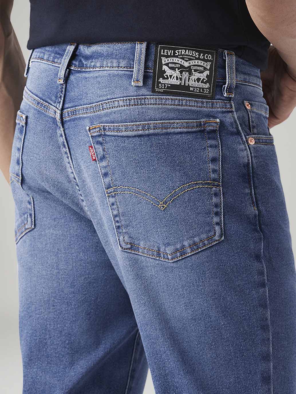 Men's 517 Med Indigo Bootcut Fit Mid Rise Jeans - Detail View