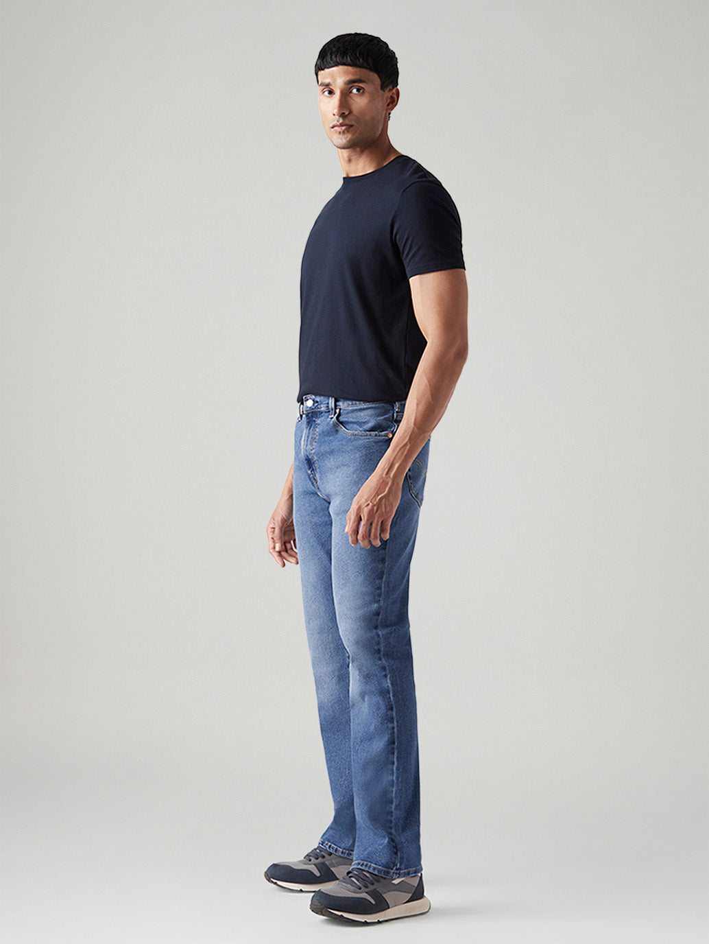 Men's 517 Med Indigo Bootcut Fit Mid Rise Jeans - Side View