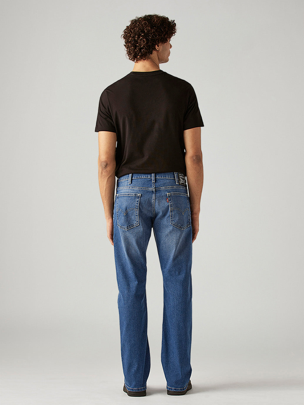 Men's 517 Blue Bootcut Fit Mid Rise Jeans - Back View