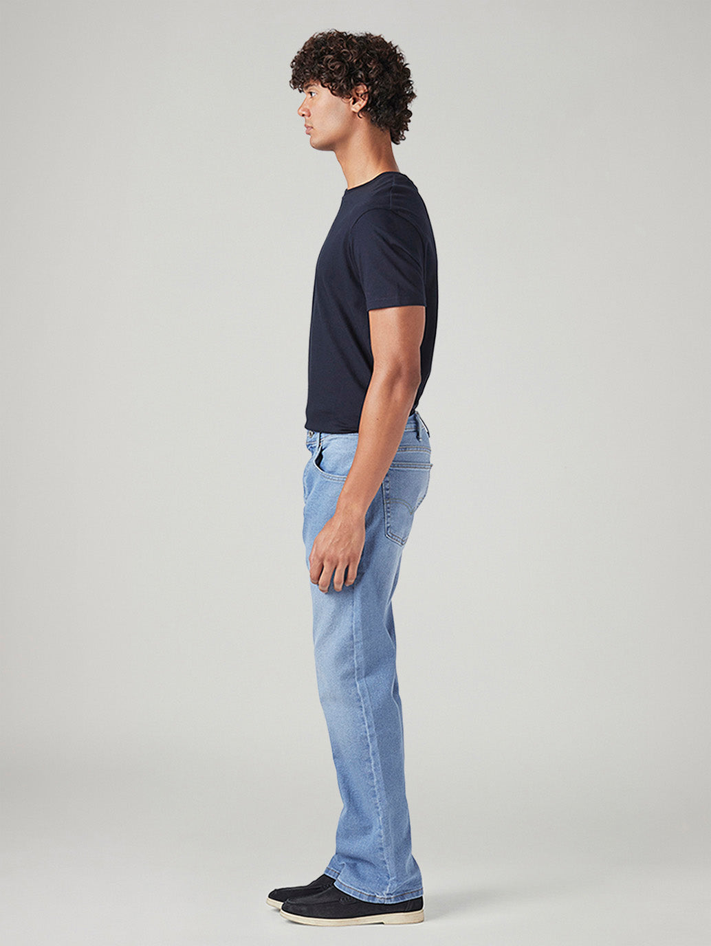 Men's 517 Light Blue Bootcut Fit Mid Rise Jeans - Side View