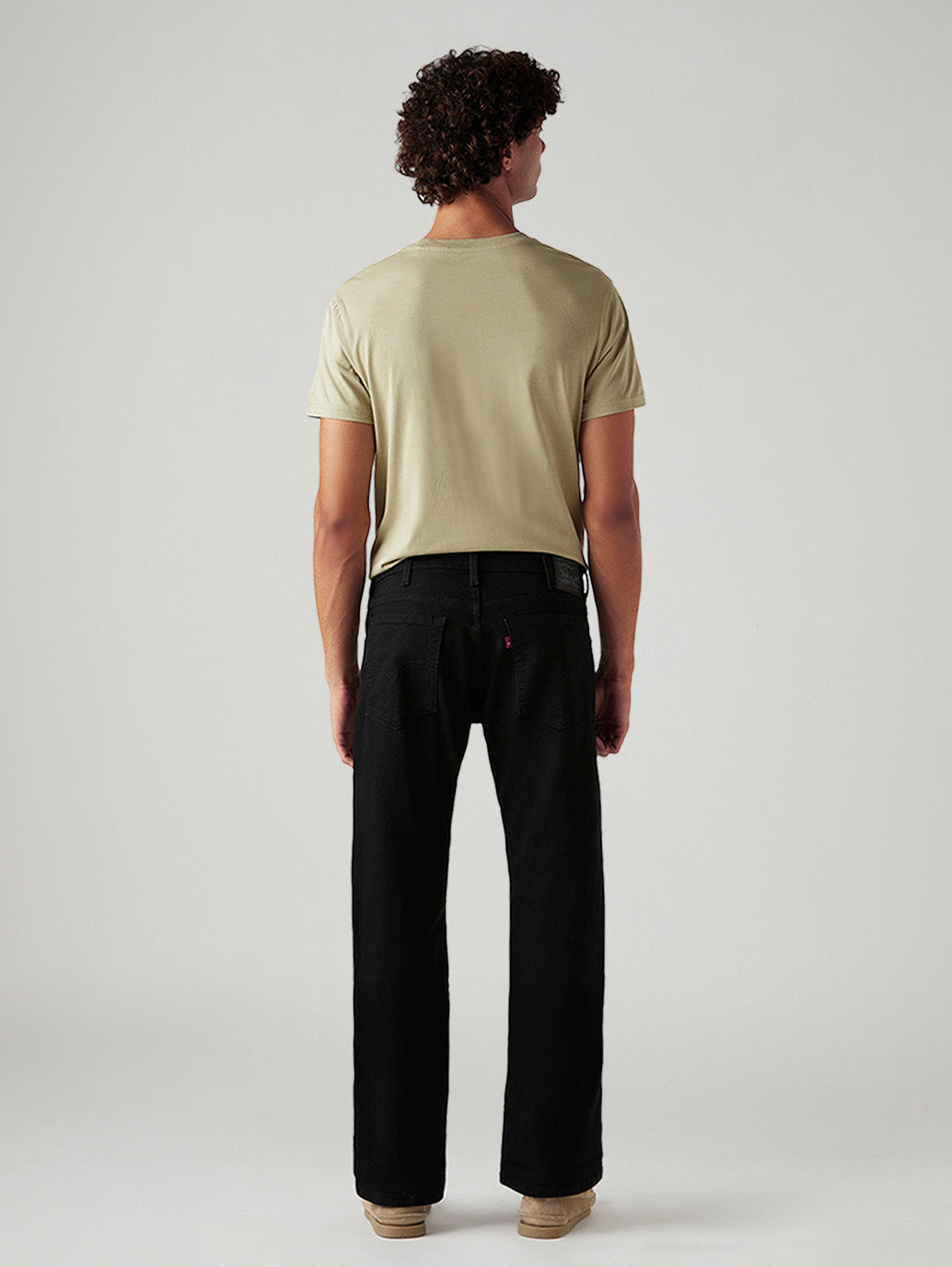 Men's 517 Black Bootcut Mid Rise Jeans - Back View