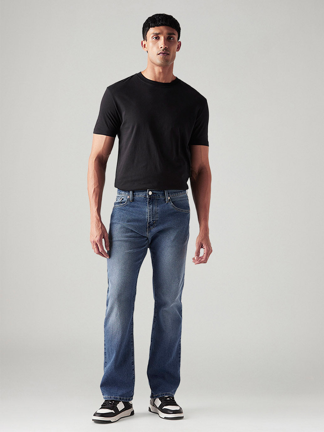 Men's 517 Med Indigo Bootcut Fit Mid Rise Jeans - Front View