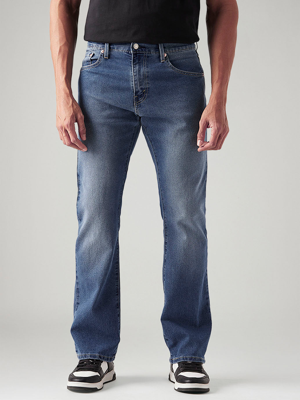 Men's 517 Med Indigo Bootcut Fit Mid Rise Jeans - Front View