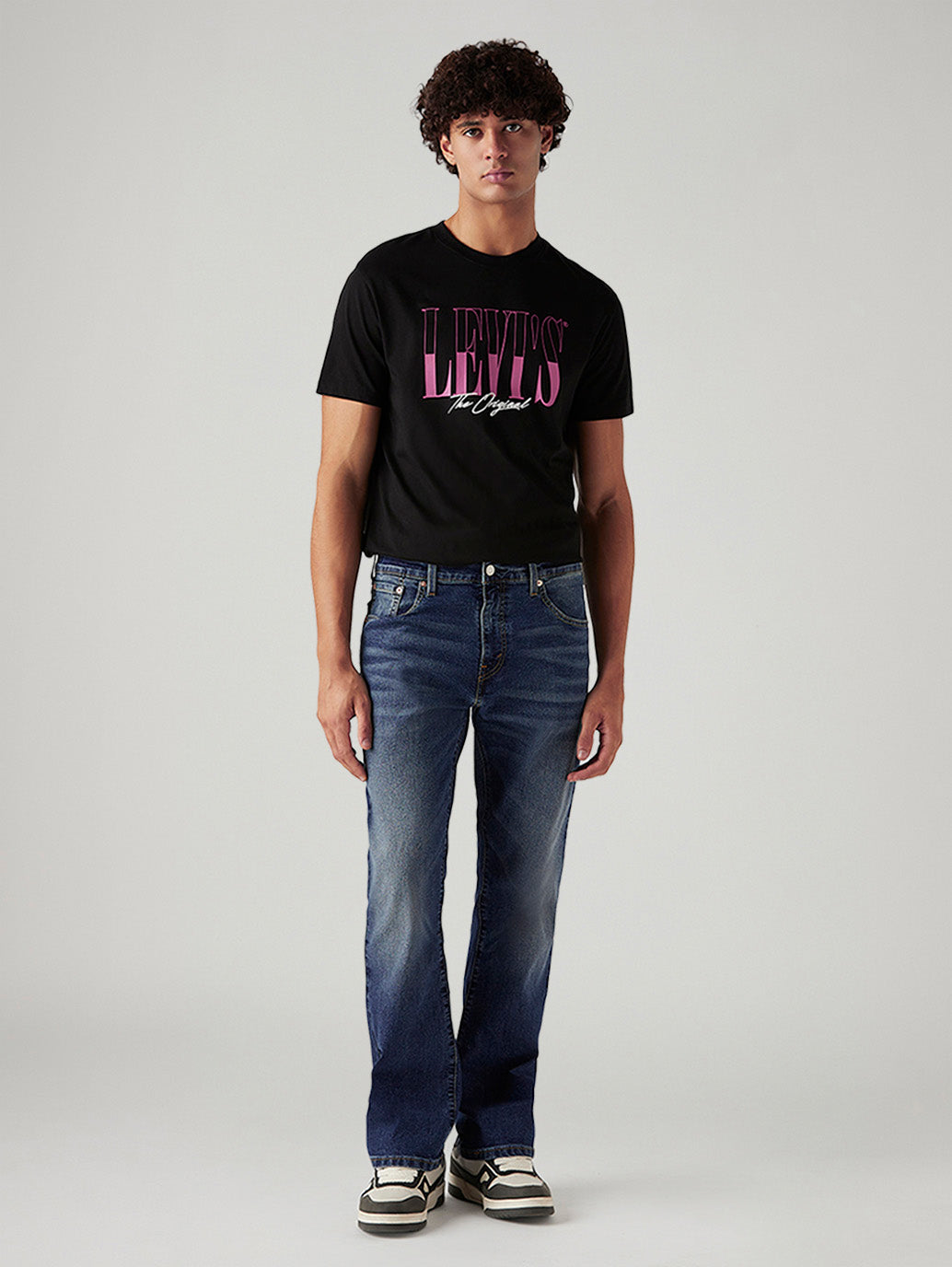 Men's 517 Dark Indigo Bootcut Mid Rise Jeans - Front View