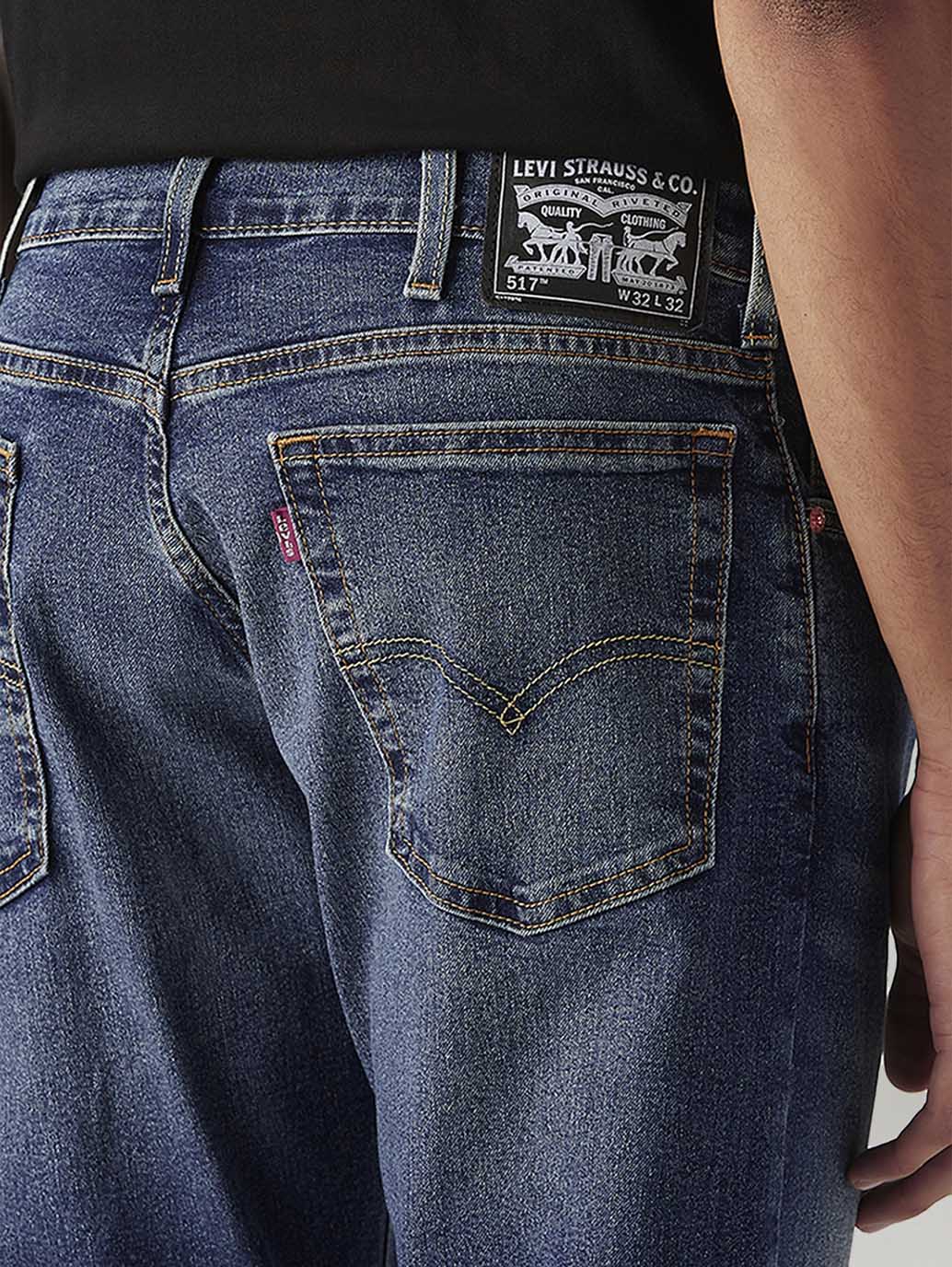 Men's 517 Dark Indigo Bootcut Mid Rise Jeans - Detail View