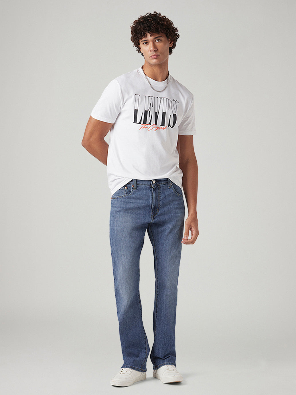 Men's 517 Blue Bootcut Fit Mid Rise Jeans