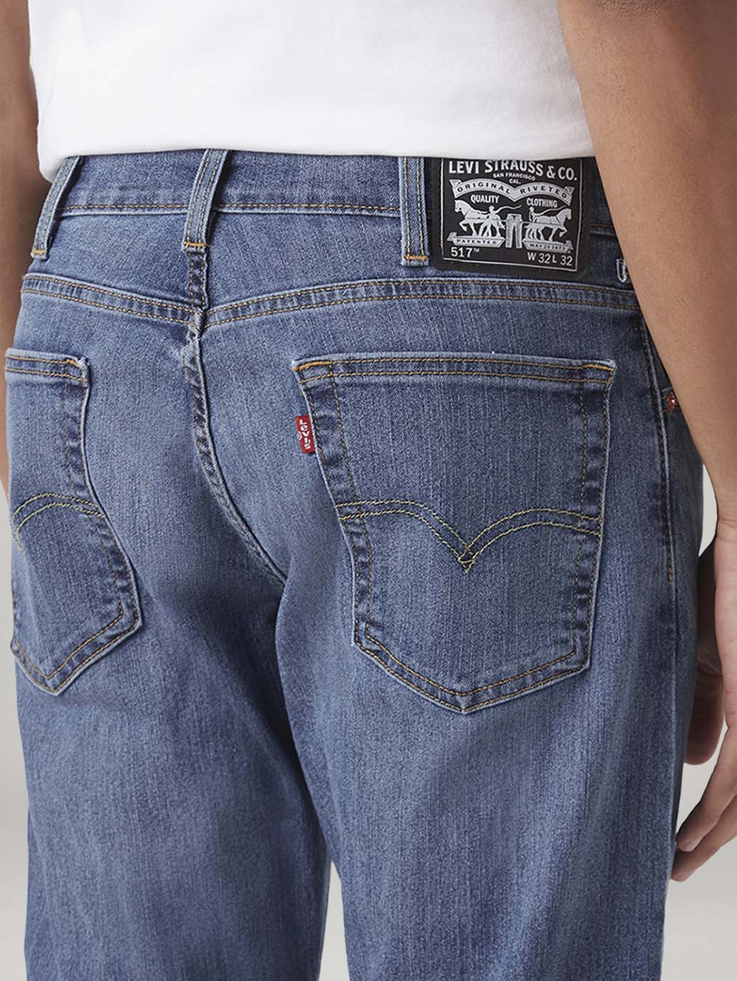 Men's 517 Blue Bootcut Fit Mid Rise Jeans - 20 View