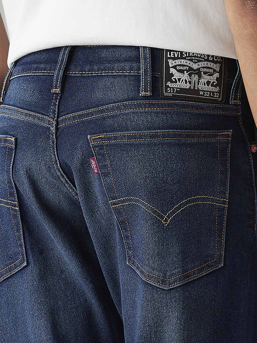 Men's 517 Dark Indigo Bootcut Mid Rise Jeans - Detail View