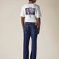 Mens 517 Mid rise Bootcut Fit Cotton Stretch Blend Jeans - Back View