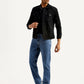 Men's 541 Med Indigo Athletic Tapered Fit Mid Rise Jeans - Styleshot View