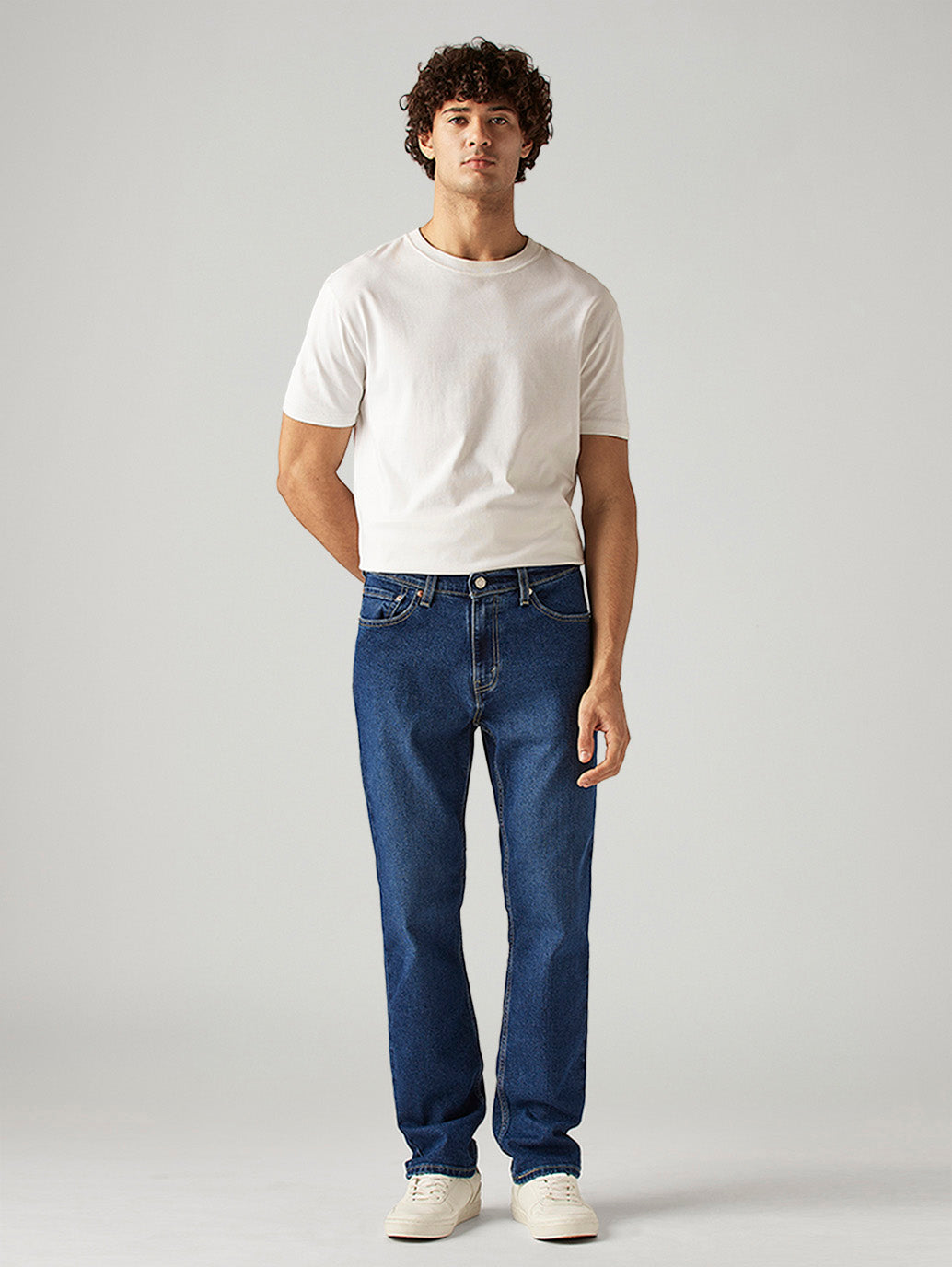 Men's 541 Blue Athletic Tapered Fit Mid Rise Jeans