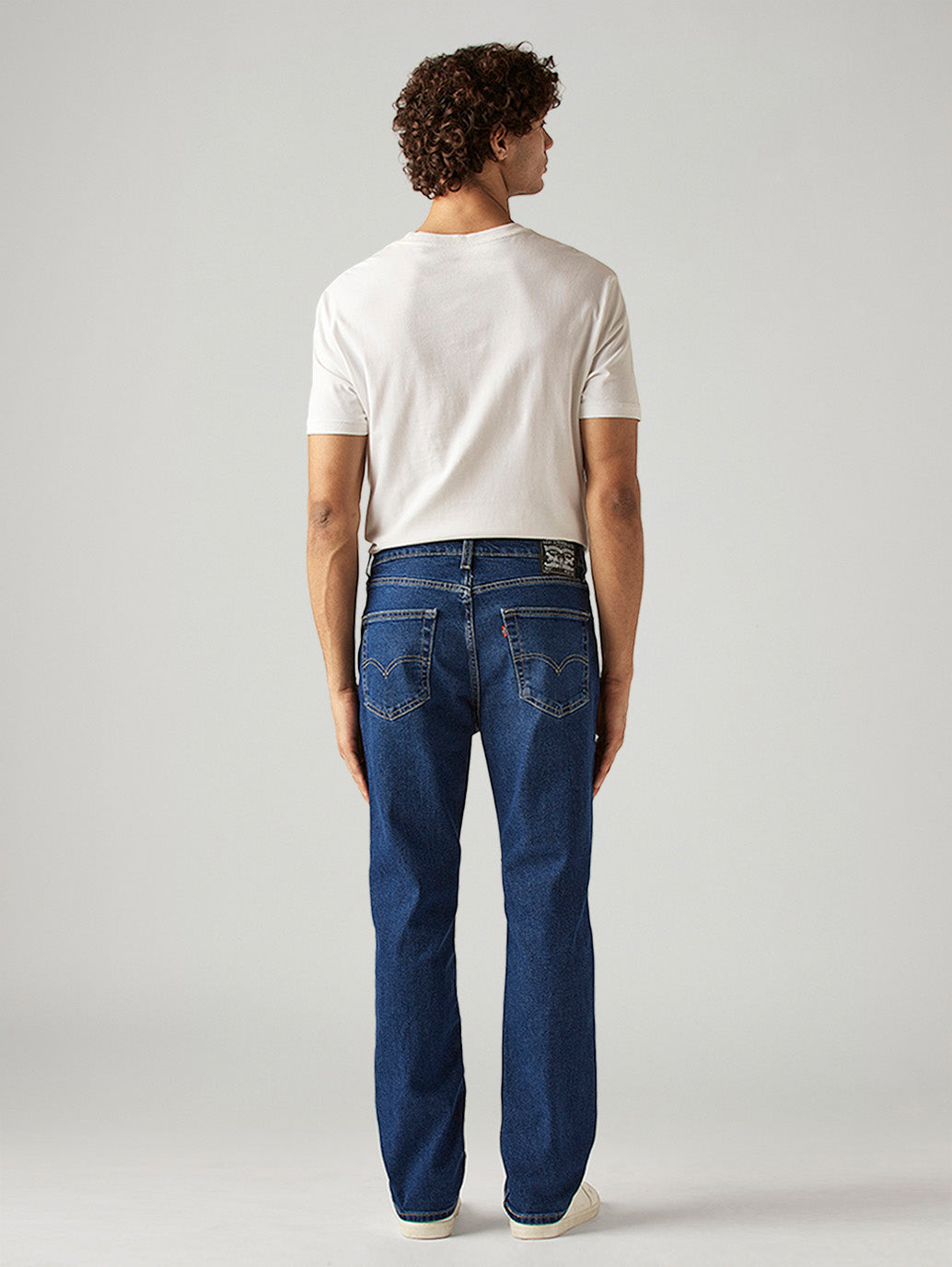 Men's 541 Blue Athletic Tapered Fit Mid Rise Jeans - Back View