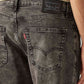 Men's 541 Grey Athletic Tapered Fit Mid Rise Jeans - Detail View