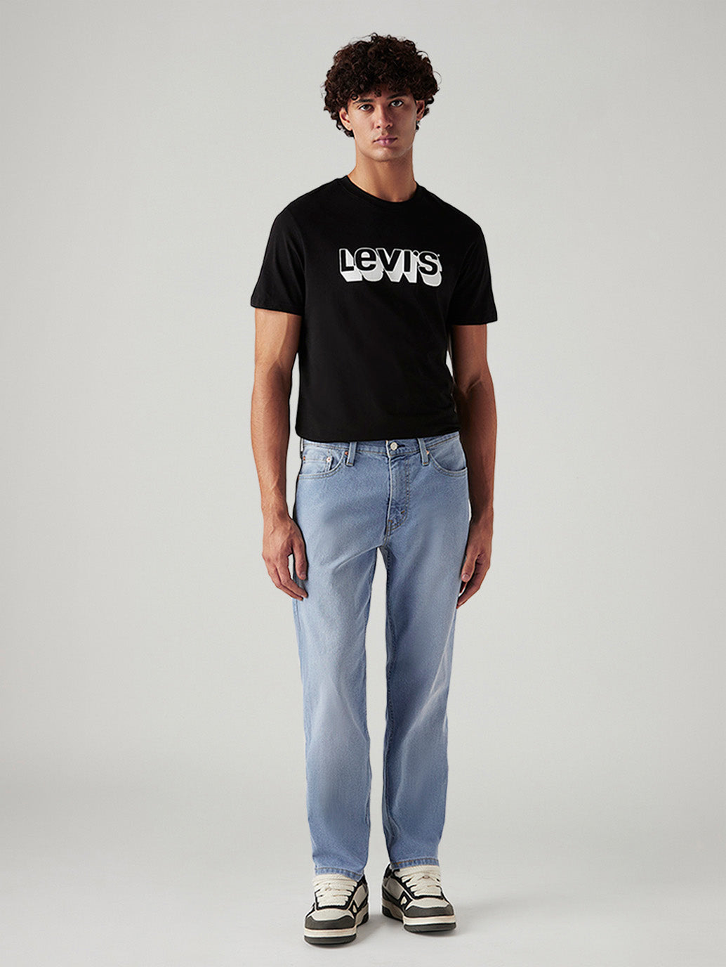 Men's 541 Light Blue Athletic Tapered Fit Mid Rise Jeans