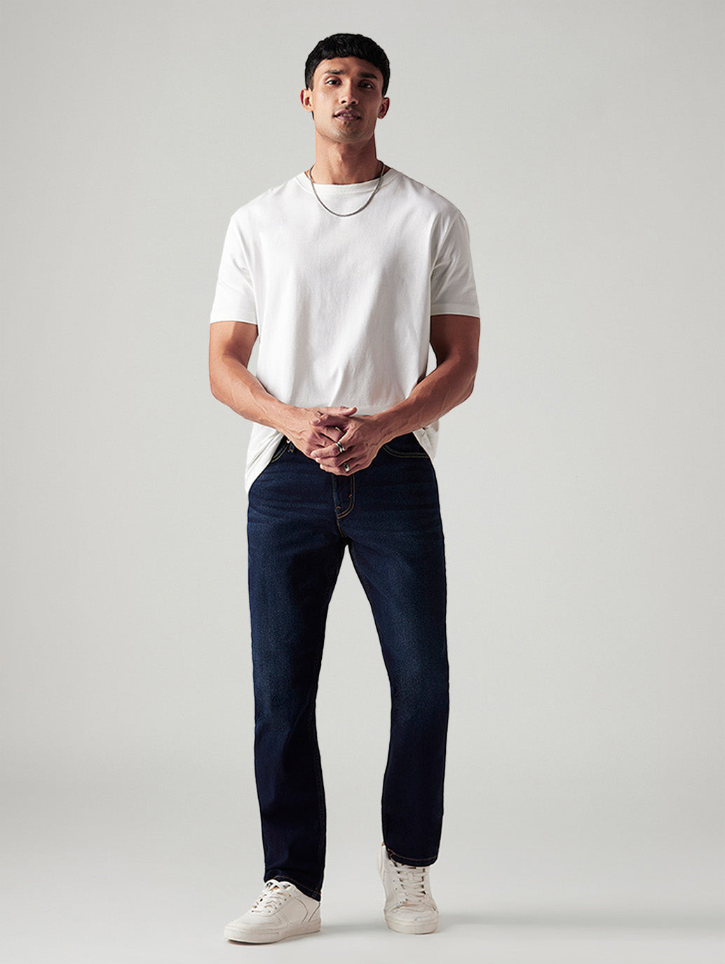 Men's 541 Indigo Athletic Tapered Fit Mid Rise Jeans - Styleshot View