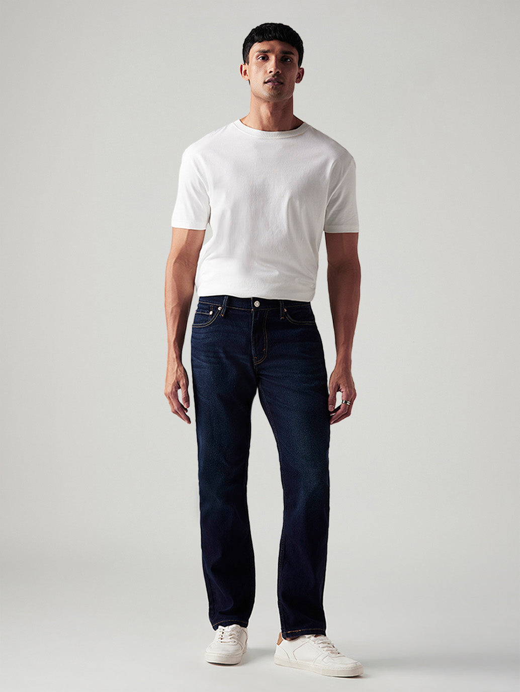 Men's 541 Indigo Athletic Tapered Fit Mid Rise Jeans - Front View