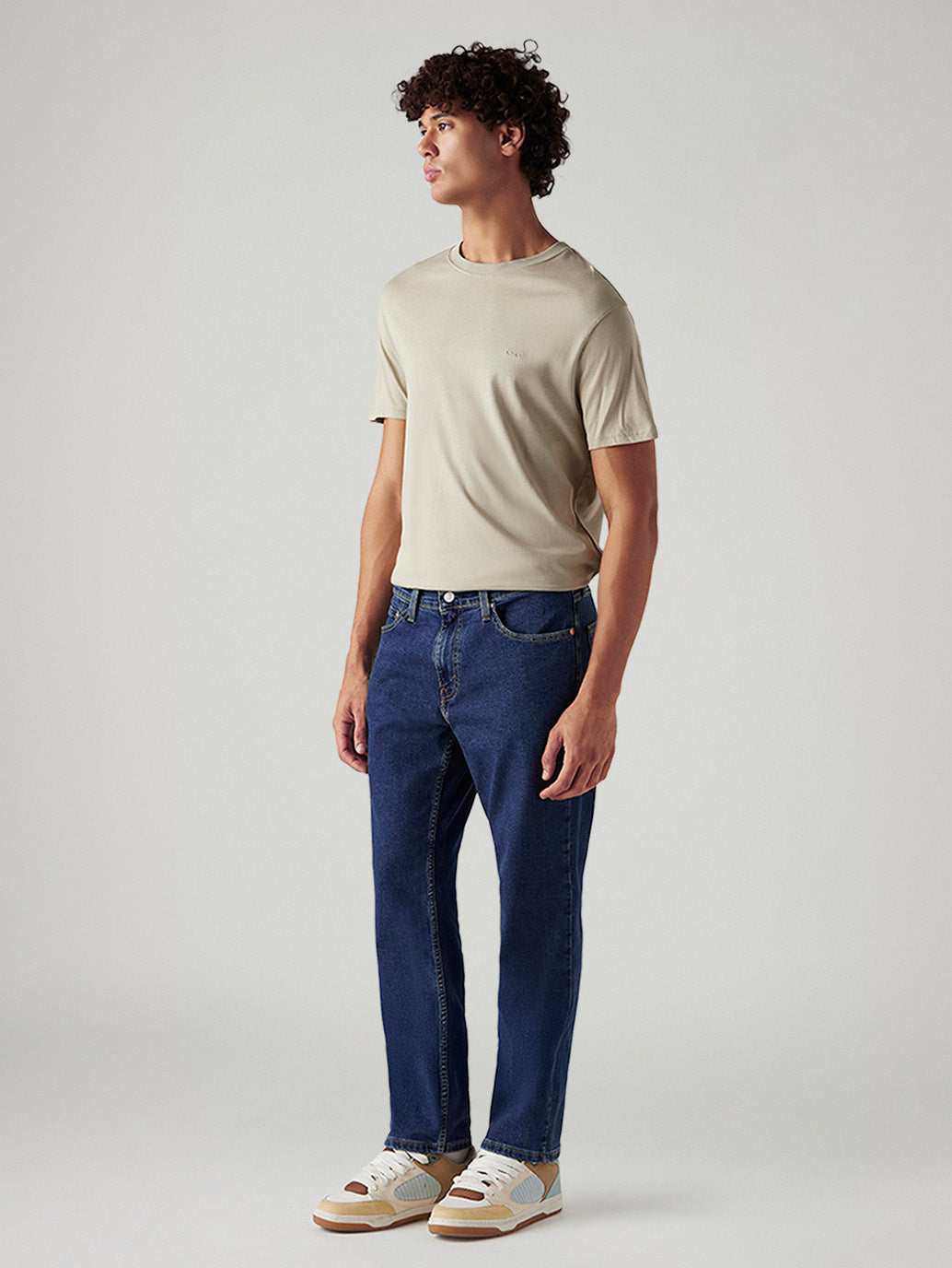 Men's 541 Med Indigo Athletic Tapered Fit Mid Rise Jeans - Side View