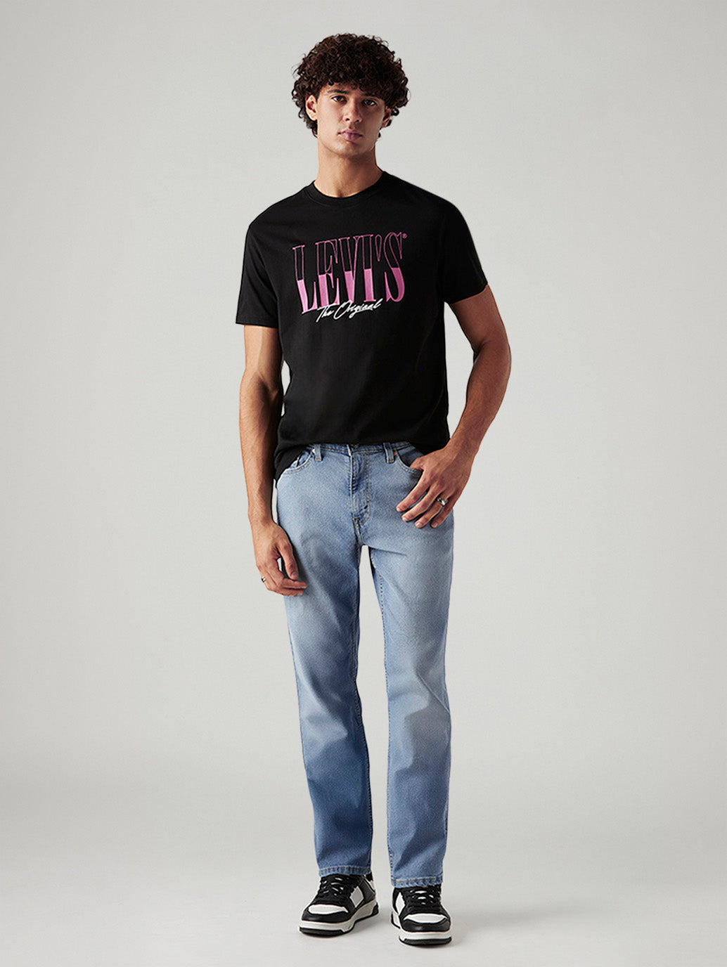 Men's 541 Light Blue Athletic Tapered Fit Mid Rise Jeans