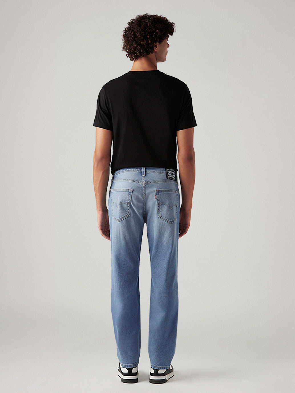 Men's 541 Light Blue Athletic Tapered Fit Mid Rise Jeans - Back View