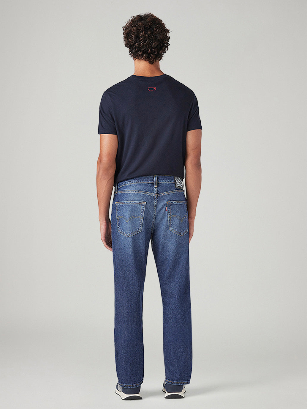 Men's 541 Blue Athletic Tapered Fit Mid Rise Jeans - Back View
