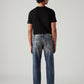 Men's Tinted 541 Blue Athletic Tapered Fit Mid Rise Jeans - Back View