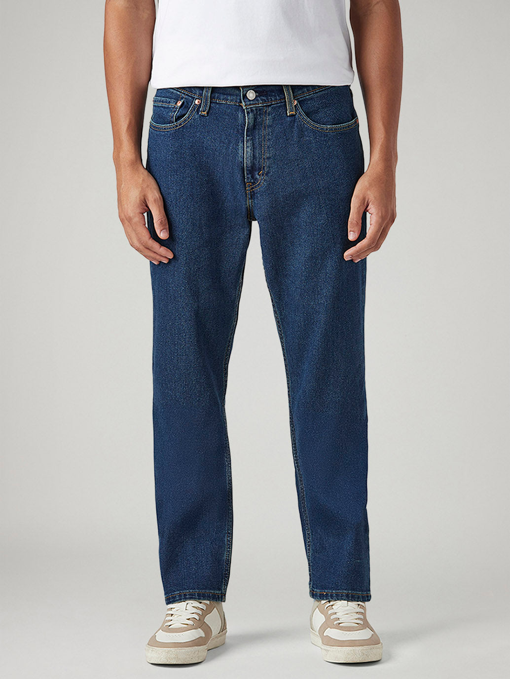Men's 541 Indigo Athletic Tapered Fit Mid Rise Tinted Jeans - Front View