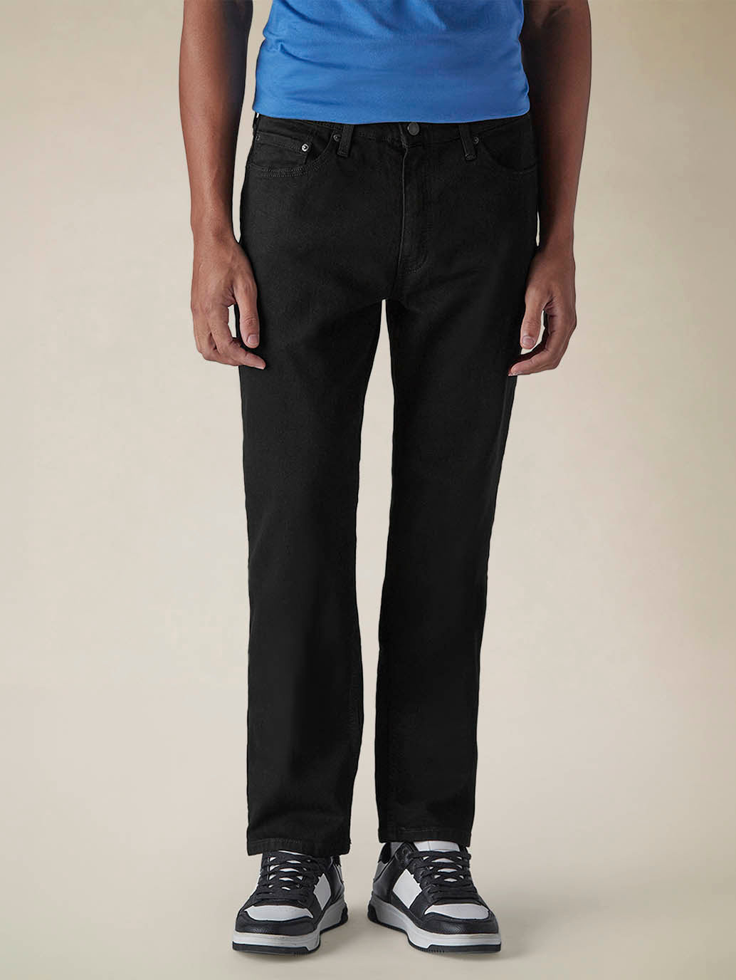 Mens 541 Mid Rise Athletic Tapered Fit Cotton Stretch Blend Jeans - Front View