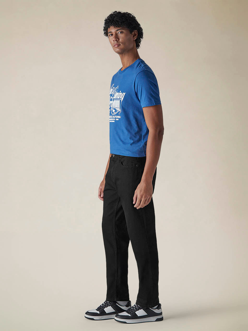 Mens 541 Mid Rise Athletic Tapered Fit Cotton Stretch Blend Jeans - Side View