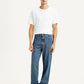 Men's 568 Med Indigo Loose Fit Mid Rise Jeans - Front View