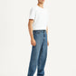 Men's 568 Med Indigo Loose Fit Mid Rise Jeans - Side View