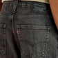Men's 568 Black Loose Fit Mid Rise Jeans - Detail View